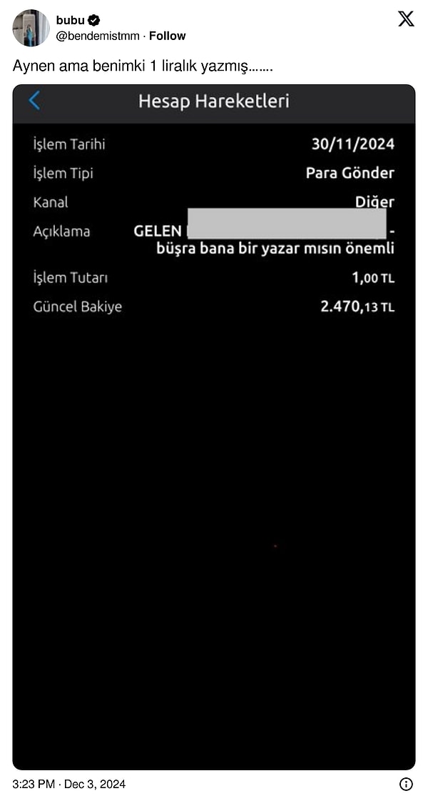 Gerçi hâlâ 1 liralık yazanlar da varmış 👇