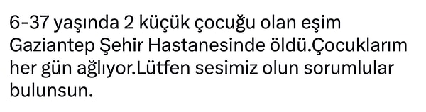 Acılı eşin son paylaşımı ise şu şekilde.