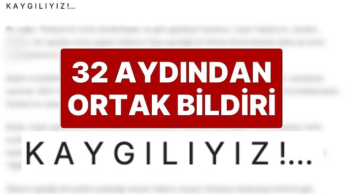 Ülkenin Gidişatından Memnun Olmayan Aydınlar ‘Kaygılıyız’ Bildirisi Yayımladı