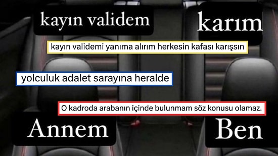 'Arabada Doğru Oturma Düzeni Nasıl Olmalı?' Sorusuna Gelen Birbirinden İlginç Cevaplar