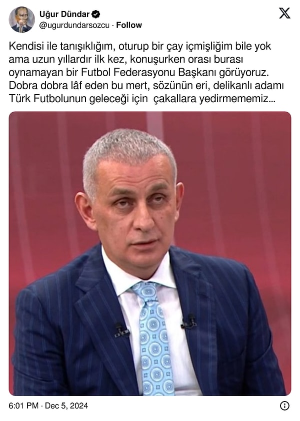 İşte, Uğur Dündar'ın yaptığı paylaşım👇