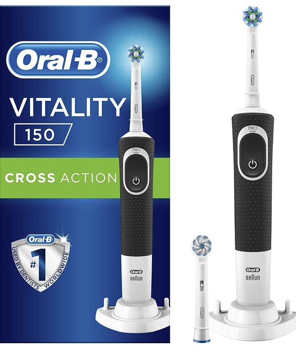 Oral-B Vitality, sıradan manuel diş fırçalarına kıyasla klinik olarak kanıtlanmış üstün bir temizlik sunuyor.