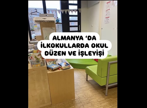 Almanya'da öğretmenlik yapan 'english_lessons_germany' isimli sosyal medya kullanıcısı, ilkokullardaki düzeni ve sistemi paylaştı.