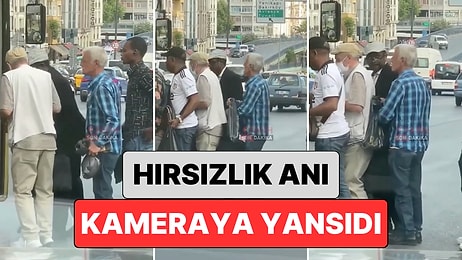 Anbean Kamerada: İstanbul'da Bir Adam Otobüs Sırasında Kaşla Göz Arasında Elini Vatandaşın Cebine Attı