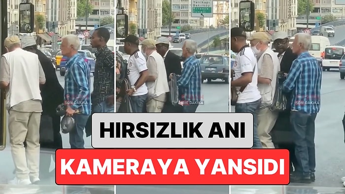 Anbean Kamerada: İstanbul'da Bir Adam Otobüs Sırasında Kaşla Göz Arasında Elini Vatandaşın Cebine Attı