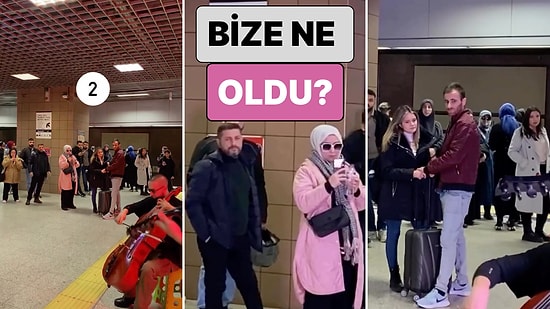 Bize Ne Oldu? Metroda Müzik Yapan Bir Grup Hareketli Müziğe Rağmen İnsanların Durgunluğuna Dikkat Çekti