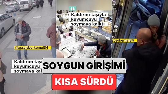 Dünyanın En Başarısız Hırsızı: Kaldırım Taşıyla Kuyumcu Soymaya Çalışan Adamın Girişimi Kısa Sürdü