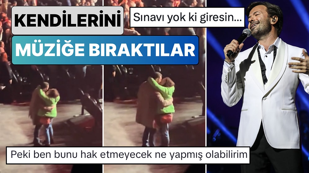 Yalın Konserinde Dünyayı Unutup Kendilerini Müziğin Ritmine Bırakan Çiftin Romantik Anları Kalpleri Isıttı