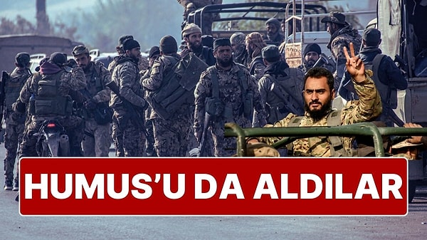 Esad rejimi güçleriyle 27 Kasım'dan bu yana çatışan Heyet Tahrir Şam'ın (HTŞ) başını çektiği rejim karşıtı gruplar, ilerlemeye devam ediyordu. Suriye'nin başkenti Şam'a açılan Humus ilinde Beşşar Esad rejimi karşıtı güçler, kent merkezine hakim oldu.