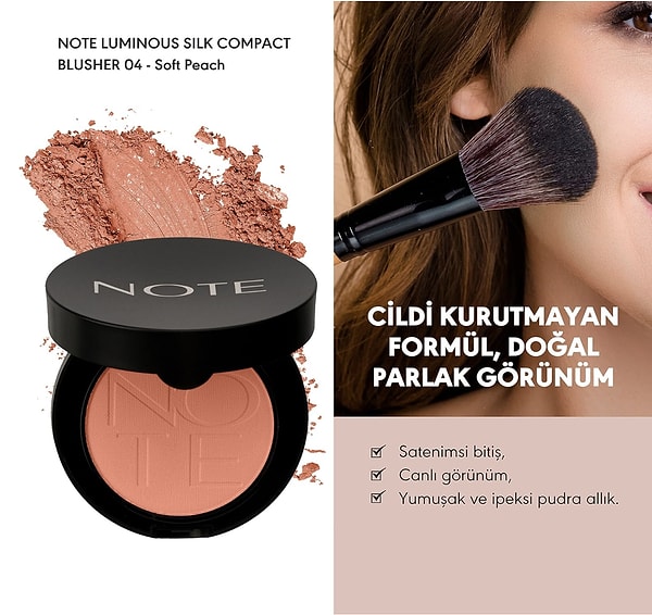 12. Note Luminous Silk Compact Allık - 04 Soft Peach