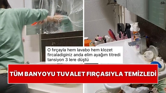 Tüm Banyoyu Tuvalet Fırçasıyla Temizledi: “Pasakla Mücadele” Eden Kişi Temizlik Videosuyla Hepimizi Tetikledi