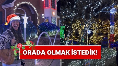 ABD’de Yılbaşı Ruhu İçin 1 Milyon 200 Bin Tane Işıktan Oluşan Etkinlik Alanı Görenleri Büyüledi