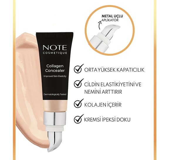 Note Collagen Concealer 01 Kolajen İçerikli SPF 20 Göz Altı Kapatıcısı