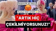 Banu Alkan'ın Altın Kelebek Kırmızı Halısında Poz Verirken Arkasındaki Bir Genci Fırçalaması Tepki Çekti!