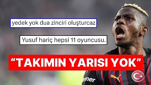 Üst üste aldığı galibiyetlerle dikkat çekici istatistiklere imza atan Galatasaray'da sakat futbolcular, hem teknik ekibi hem de sarı-kırmızı renklere gönül verenleri kara kara düşündürmeye başladı. Takımın olmazsa olmaz isimlerinin bir süre yeşil sahalardan uzak kalacağı açıklandı. Kritik maçların nasıl sonuçlanacağı merak konusu.