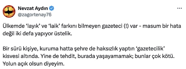 Yemeksepeti kurucusu Nevzat Aydın ise bu hatayı manidar buldu.