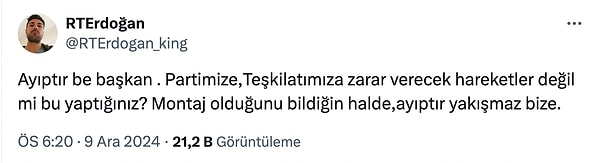 Melih Gökçek bu paylaşımı sebebiyle kendi partililerinden de büyük tepki gördü 👇