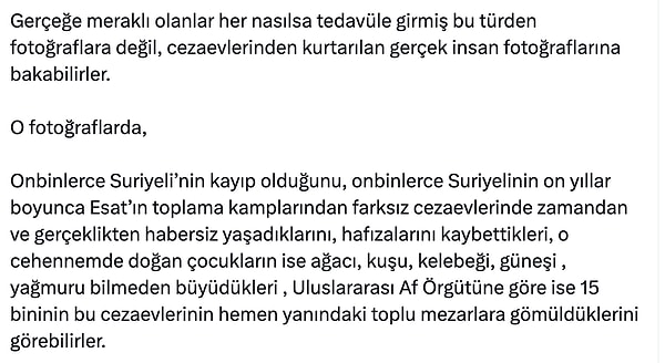 Ardından olayı farklı bir konuya bağladı.