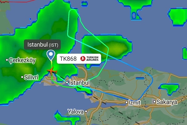 İstanbul’dan kalkan THY’nın TK868 sefer sayılı İstanbul - Abu Dabi uçağı kalkıştan kısa bir süre sonra geri dönüş kararı aldı.