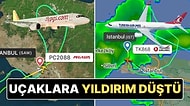 İstanbul’dan Kalkan THY Uçağına da Pegasus Uçağına da Yıldırım Düştü!