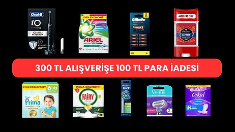 Amazon'da 300 TL P&G Alışverişine 100 TL Para İadesi Kampanyası Başladı!