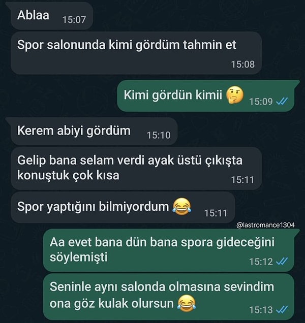 "Kerem abiyi gördüm" 👇