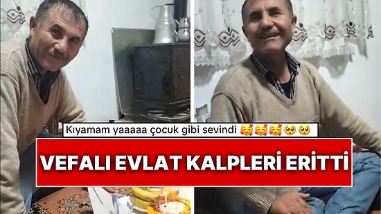 Babasına Doğum Günü Sürprizi Yapan Genç Gözleri Doldurdu: Babası Mumu Üflemeye Kıyamadı