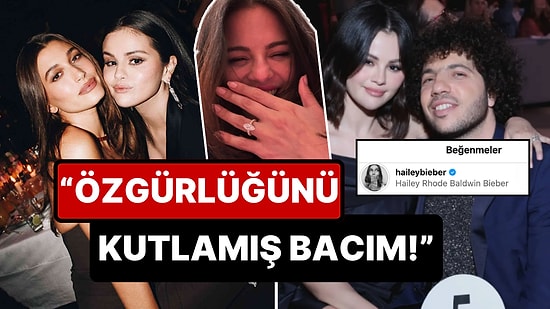 Evleneceğini Duyuran Selena Gomez'in Yüzüklü Pozunu Beğenen Hailey Bieber X Kullanıcılarına Malzeme Çıkarttı