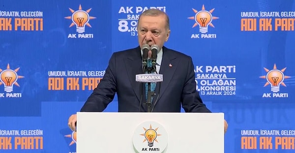 Cumhurbaşkanı Recep Tayyip Erdoğan partisinin Sakarya İl Kongresi'nde önemli açıklamalara imza attı.