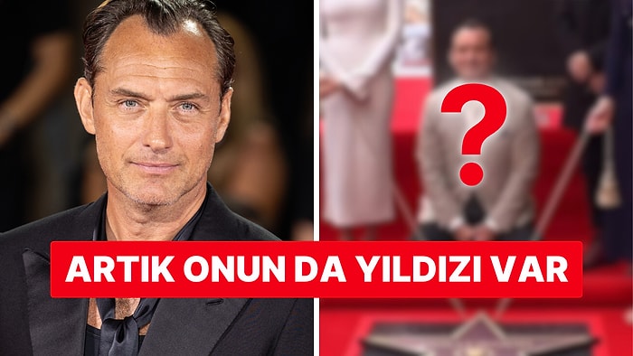 Ünlü Aktör Jude Law, 51 Yaşında Hollywood Bulvarı'nda Yıldız Sahibi Oldu!