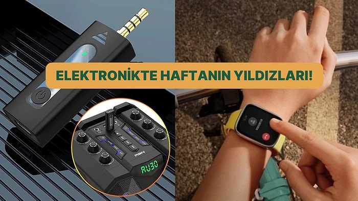 Kablosuz Yaka Mikrofonundan Xiaomi Redmi Watch 3 Akıllı Saate: Haftanın En Çok Satan Elektronik Ürünleri!