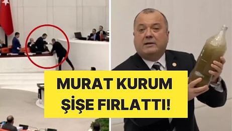 Meclis’te Gergin Anlar! Murat Kurum CHP’li Vekilin Ergene Nehri’nden Getirdiği Suyu Fırlattı