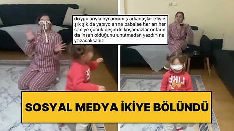 Rahatça Kahve İçebilmek İçin Kızıyla Körebe Oyunu Oynayan Anne Sosyal Medyayı İkiye Böldü