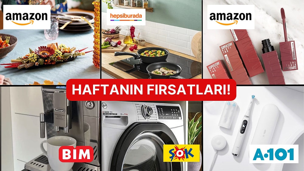 Haftanın Tüm İndirimleri Burada! Hepsiburada'dan Amazon'a Dikkat Çeken İndirimler ve Aktüel Katalogları