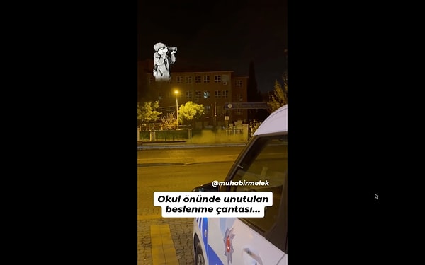 Kontrollü şekilde imha edilen çantanın bir çocuğun beslenme çantası olduğu ortaya çıktı.