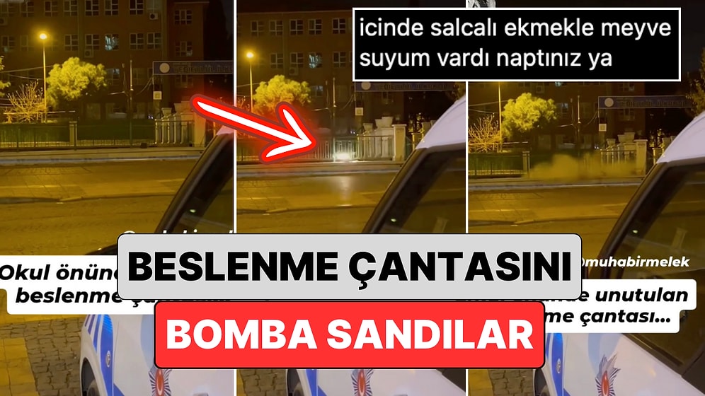 Bir Çocuğun Okulun Önünde Unuttuğu Beslenme Çantası Kontrollü Şekilde İmha Edildi