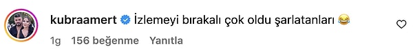 Ardından gönderme yapılan sahnenin kesitini paylaşan bir hesabın gönderisine rastlayan Polatgiller bir anda yorum yapmaya başladı. İlk yorum Engin Polat'ın kardeşi Kübra Uzun'dan geldi.