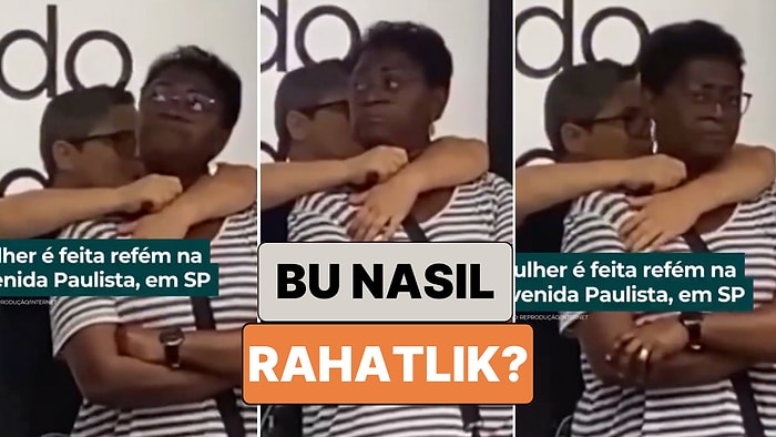 Brezilya'da Boğazına Bıçak Dayanarak Rehin Alınan Bir Kadının Rahatlığı Pes Dedirtti