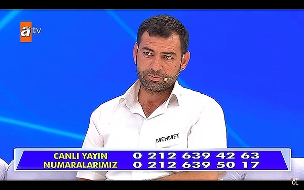 35. Müge Anlı'ya kayıp eşi Güllü Çolak'ı aramak için başvuran Mehmet'in önce aradığı Güllü ile nikahsız birliktelik yaşadığı ortaya çıktı. Sonra iddia sahiplerinin anlattıkları ile cinayet işledikleri konuşulmaya başladı.