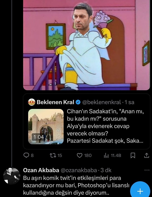 Ozan Akbaba da bu tweet'e aşağıdaki tepkiyi verdi. Onun bu tepkisinin ardından akıllara daha önce aynı ya da benzer caps'lere başka ünlülerin verdiği tepkiler geldi.