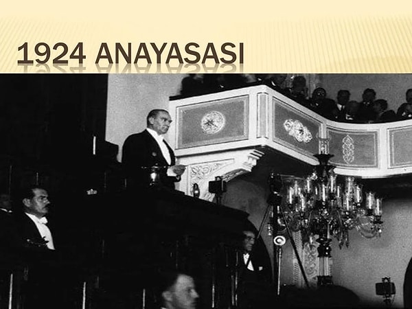 2. Aşağıdakilerden hangisi Türkiye Cumhuriyeti’nin ilk Anayasası olarak kabul edilen 1924 Anayasası’nda yer almaz?