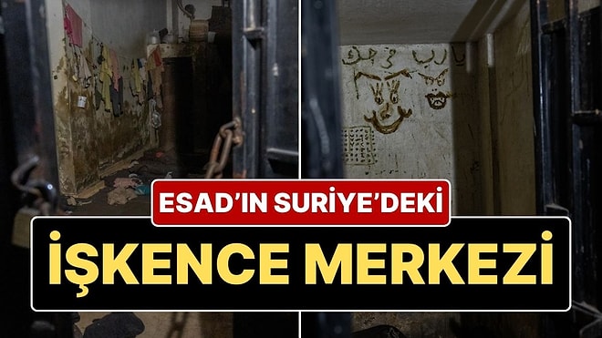 Suriye'den Kaçan Esad'ın İşkence Merkezi Olarak Kullandığı 'Filistin Şubesi'nin Duvarlarında Türkçe Kelimeler