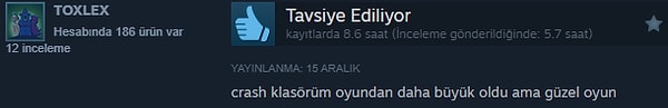 7. Yeni oyunların optimizasyon problemleri sinir bozucu olmaya başlamış.