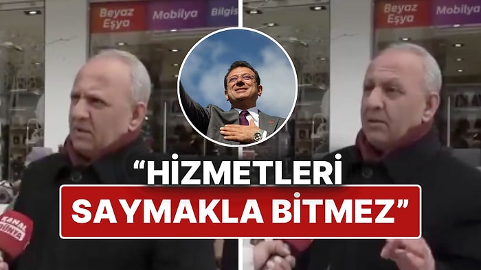 Sokak Röportajındaki Vatandaştan Ekrem İmamoğlu'na Övgü: "İstanbula Yaptıkları Saymakla Bitmez"