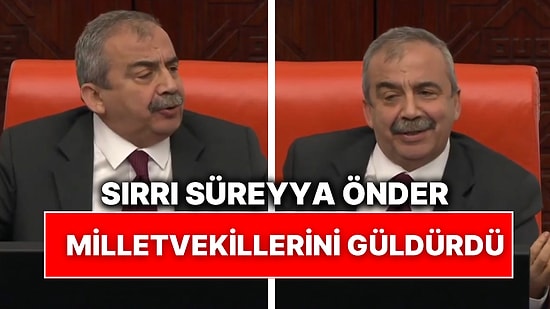 Sırrı Süreyya Önder Milletvekillerine “Hepinizin İçinden Ergen Oğlan Çocuğu Çıktı” Demesiyle Güldürdü