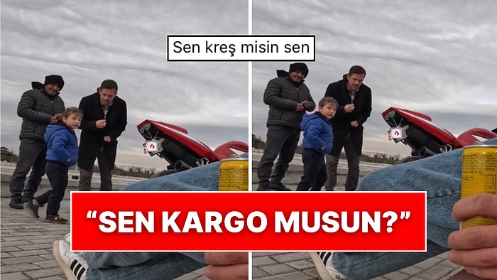 Motosikletiyle Duran Kişiyi Görünce “Sen Kargo musun?” Diyen Çocuk Güldüren Anlara Vesile Oldu