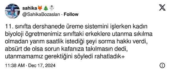 Geçtiğimiz günlerde bir kullanıcı, lisede yaşadığı bir olayı anlattı.