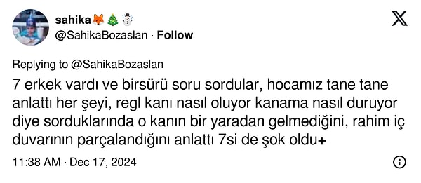 Hocanın gelen tüm soruları hiç çekinmeden cevaplaması ise günümüz zihniyetini sorgulattı.