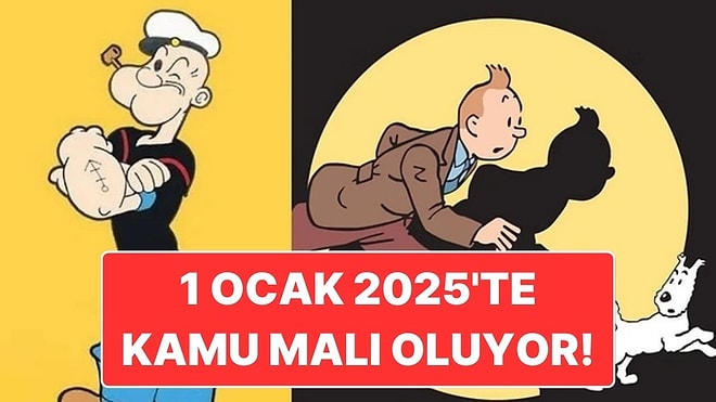 İkonik Kahramanlar Temel Reis ve Tenten 2025'te Kamu Malı Olacak