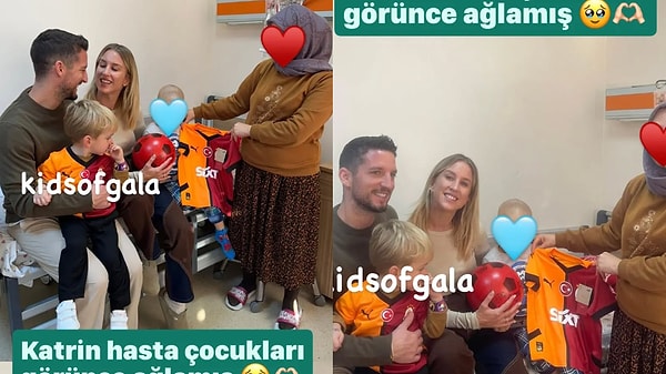 Özellikle çocuk hastalarla yakından ilgilenen aile, çeşitli hediyeler ve samimi tavırlarıyla bir kez daha gönülleri fethetti.